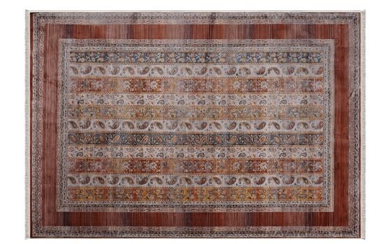 Athena Premium Carpet - ( 160 x 230 ) cm Red & Grey