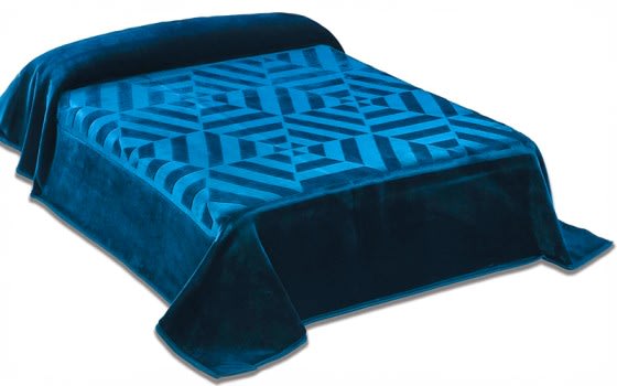 بطانية سيرينا من مورا طبقة واحدة - نفرين أزرق