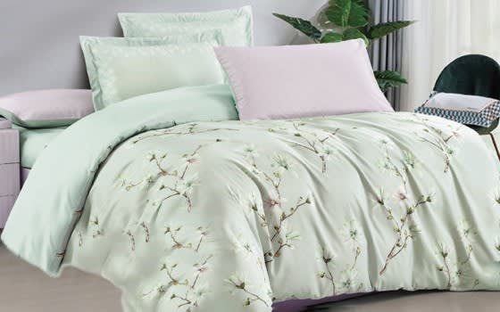 Mary Quilt Cover Set Without Filling 4 PCS - Single Green