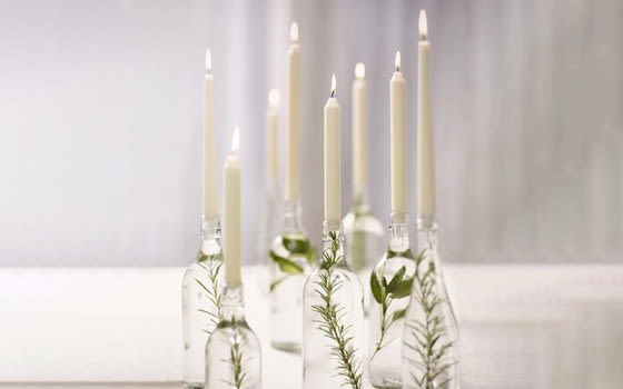 Bolsius Tapered Candle Box 4 PC - White