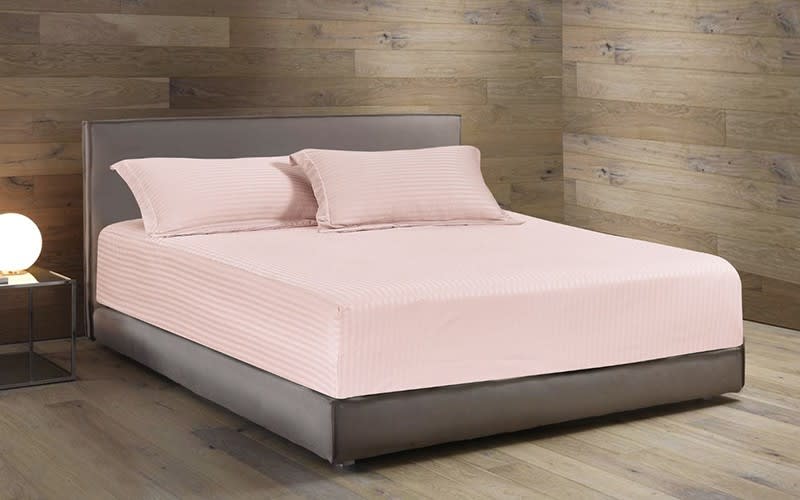 Rita Hotel Stripe Bedsheet Set 2 PCS - Single Pink