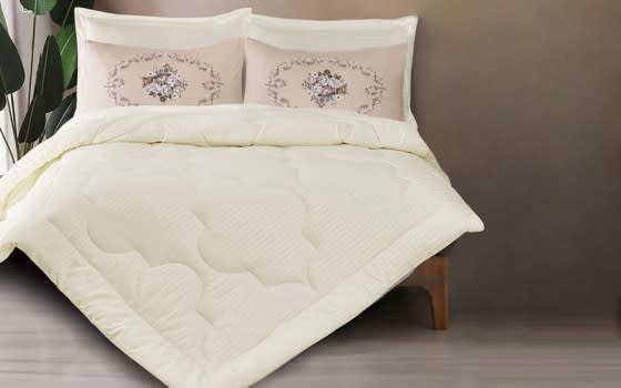 Rita Comforter Set 6 PCS - King Cream