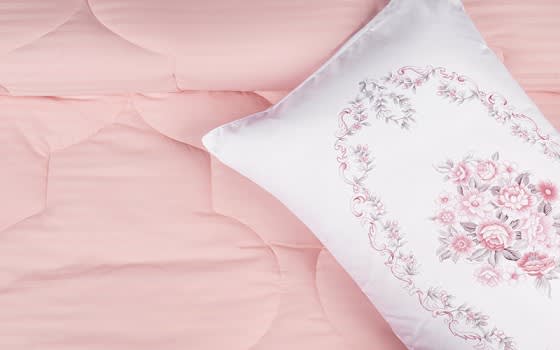 Rita Comforter Set 6 PCS - King Pink
