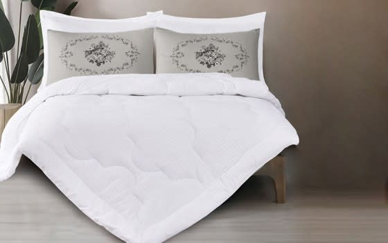 Rita Comforter Set 4 PCS - Single White