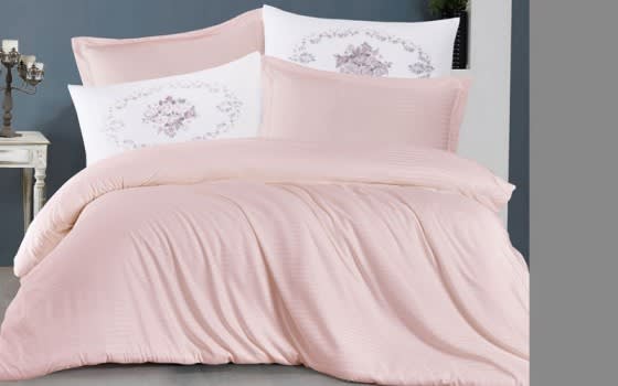 Rita Quilt Cover Set Without Filling 6 PCS - King Pink
