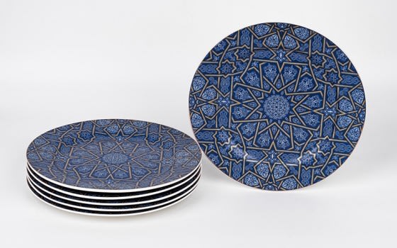 LUXURY Hospitality Plates Set 6 PCS - Blue
