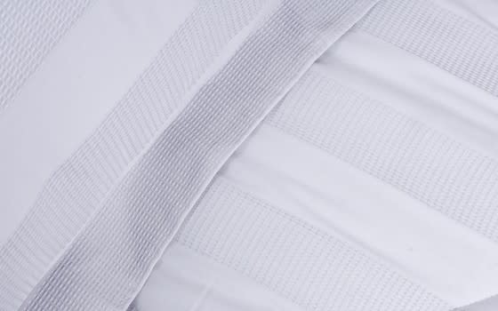 Hobby Satin Cotton Comforter Set 6 PCS - King Grey