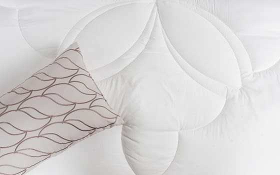 Camelia Comforter Set 4 PCS - Single Off White
