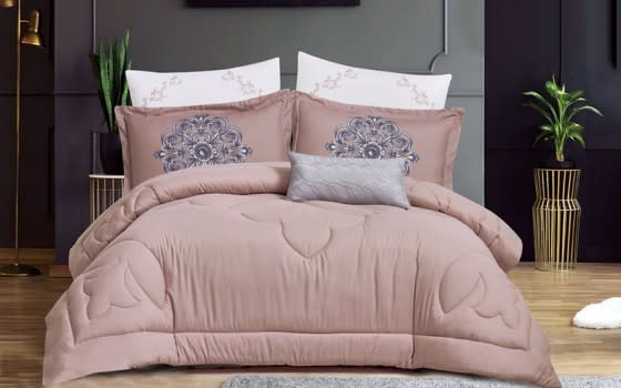 Camelia Comforter Set 4 PCS - Single Pink