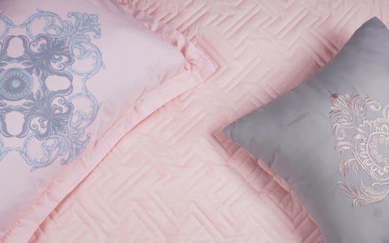 Alia Comforter Set 7 PCS - King Pink