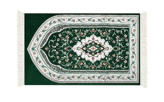 FCC Premium Pray Carpet - ( 115 X 70 ) cm D.Green
