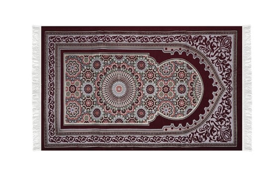 FCC Premium Pray Carpet - ( 115 X 70 ) cm Red