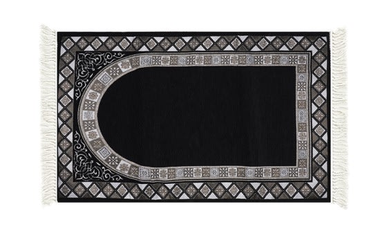 FCC Premium Pray Carpet - ( 115 X 70 ) cm Black