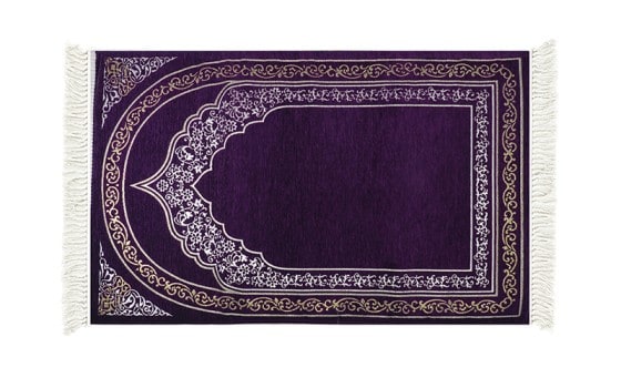 FCC Premium Pray Carpet - ( 115 X 70 ) cm Purple