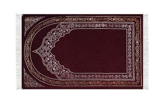 FCC Premium Pray Carpet - ( 115 X 70 ) cm Red