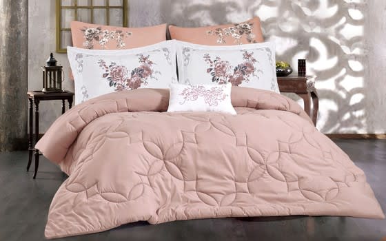 Poppy Comforter Set 4 PCS - Single Pink