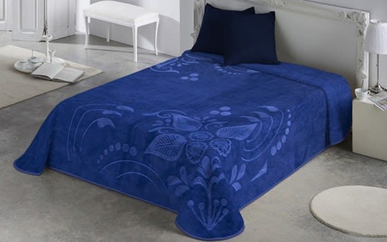 Cannon Embossed Blanket 1 PC - King Blue