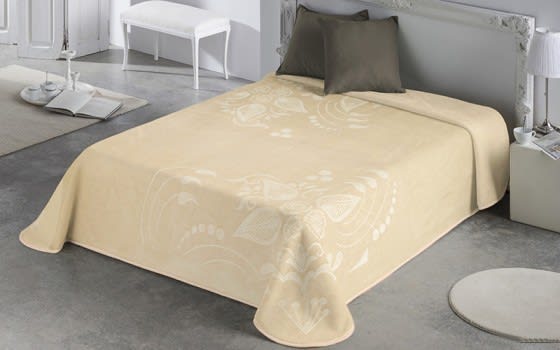 Cannon Embossed Blanket 1 PC - King D.Cream