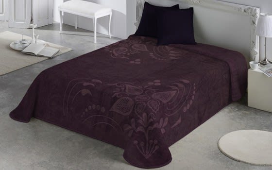 Cannon Embossed Blanket 1 PC - King D.Purple