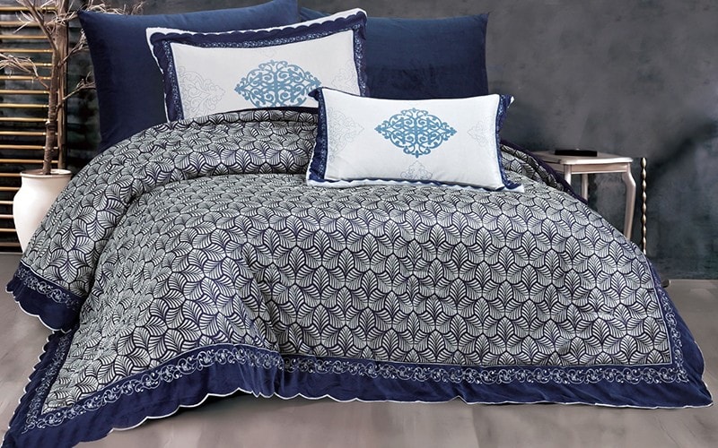 Leave Life Comforter Set 6 PCS - King Blue