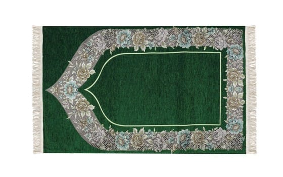 FCC Premium Pray Carpet - ( 115 X 70 ) cm Green