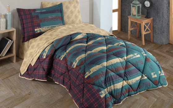 Hobby Cotton Comforter Set 4 PCS - Single Multi Color