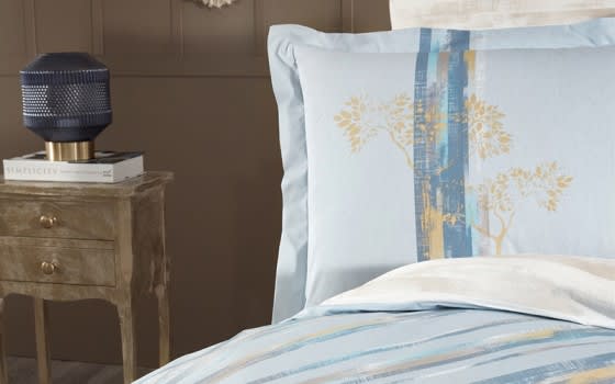 Hobby Cotton Comforter Set 6 PCS - King Turquoise