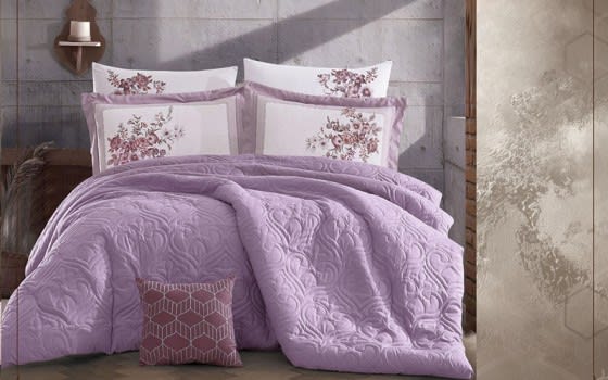 Iris Comforter Set 4 PCS - Single Purple