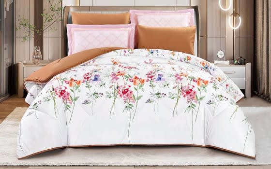 Medina Comforter Set 4 PCS - Single White