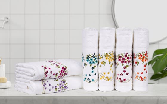 Fiesta Turkish Towel Set 6 Pcs - ( 50 X 90 ) cm White