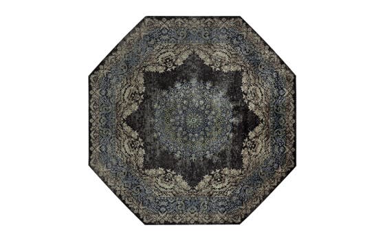 Armada Turkish Octagon Carpet - ( 200 X 200 ) cm Multi Color