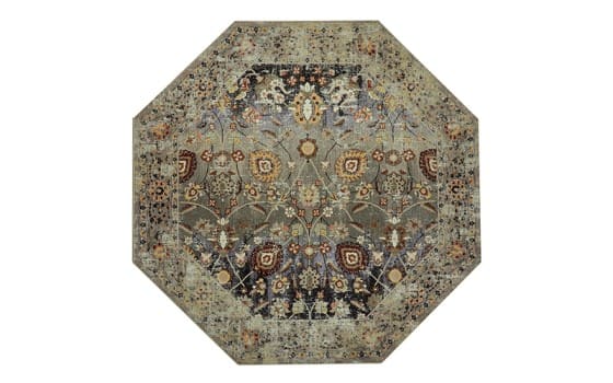 Armada Turkish Octagon Carpet - ( 300 X 300 ) cm Beige