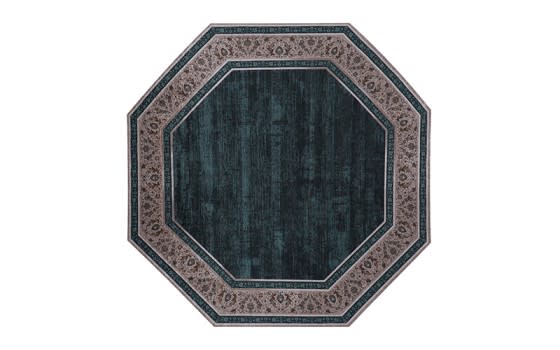 Armada Turkish Octagon Carpet - ( 200 X 200 ) cm Green & Beige