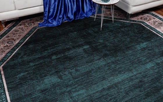 Armada Turkish Octagon Carpet - ( 300 X 300 ) cm Green & Beige