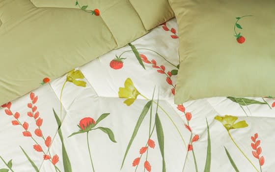 Sunshine Cotton Comforter Set 7 PCS - King Cream