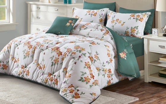 Sunshine Cotton Comforter Set 7 PCS - King Multi Color