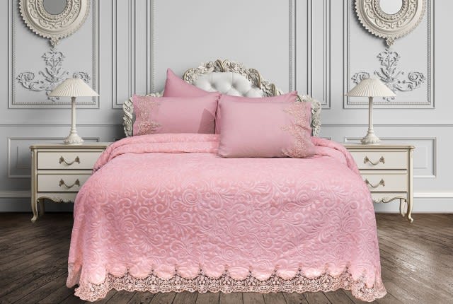 Armada Wedding Blanket Set 6 PCS - King Pink