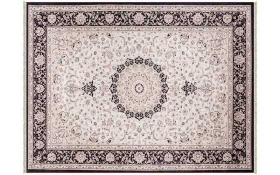 Armada Turkish Carpet - ( 200 X 300 ) cm Beige & Black
