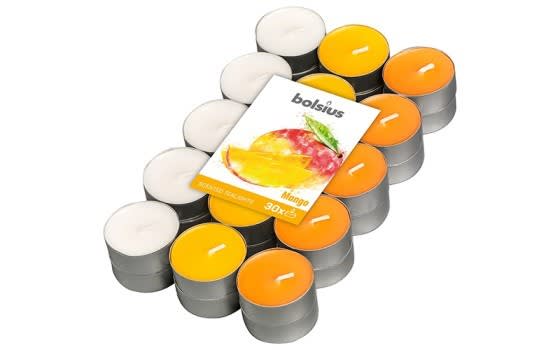 Bolsius True Scents Tealight Candles 30 PCs - Mango