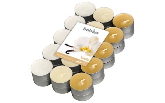 Bolsius True Scents Tealight Candles 30 PCs - Vanilla