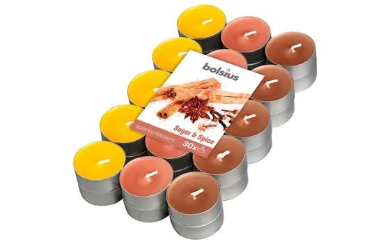 Bolsius True Scents Tealight Candles 30 PCs - Sugar & Spice