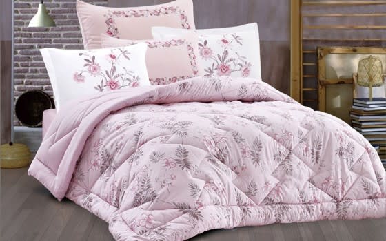Geller Comforter Set 4 PCS - Queen Pink