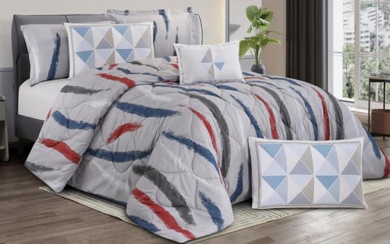 Zamzam Home Comforter Set 5 PCs - Single Multi Color