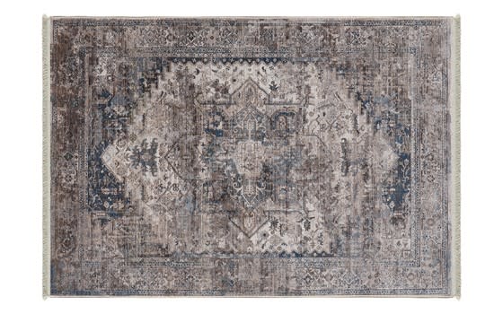 Athena Premium Carpet - ( 240 x 340 ) cm Navy & D.Beige