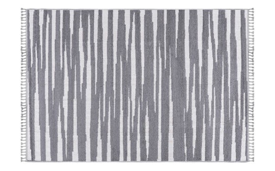 سجاد بريميوم سمر - ( 160 × 230 ) سم رمادي و أبيض
