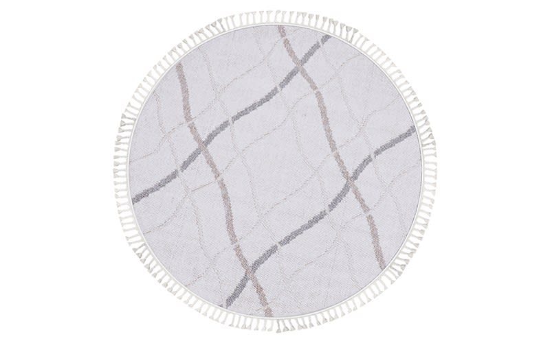 Summer Premium Carpet - ( 160 x 160 ) cm Off White