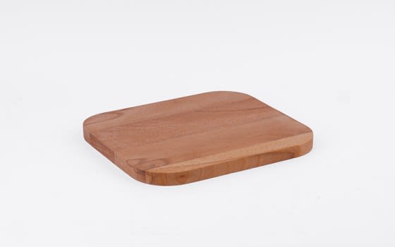 Sliding Wooden Cutting Board With Tray- Grey