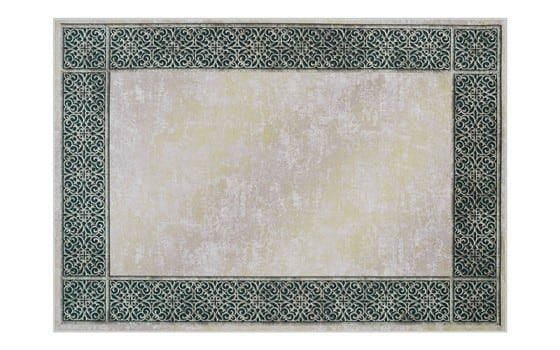 سجاد عازل للماء من أرمادا - ( 180 × 280 ) سم بيج و أخضر ( بدون أطراف بيضاء )