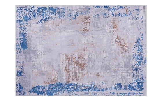 Armada Waterproof Carpet - ( 180 X 280 ) cm L.Grey & Blue ( Without White Edges )