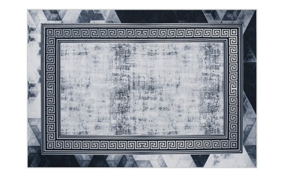 Armada Waterproof Carpet - ( 160 X 230 ) cm White & Black ( Without White Edges )